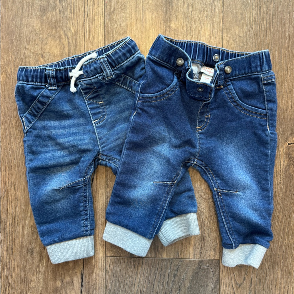 Cat & Jack Dark Blue Denim Pull-On Jogger Jeans for Kids